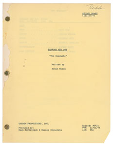 Lot #7461 Redd Foxx's Script for Sanford and Son - Image 1