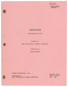 Lot #7462 Redd Foxx's Script for Sanford and Son