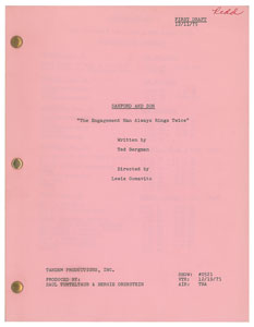 Lot #7466 Redd Foxx's Script for Sanford and Son - Image 1