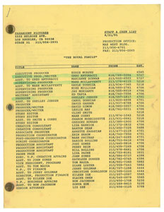 Lot #7471 Redd Foxx's Script for The Royal Family - Image 1