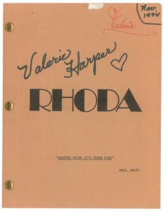 Lot #7476 Valerie Harper's Script for Rhoda - Image 1