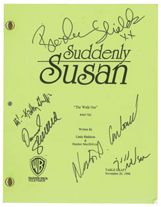 Lot #7513  Suddenly Susan Cast-signed Script - Image 1