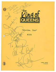 Lot #7416 The King of Queens Cast-signed Script - Image 1