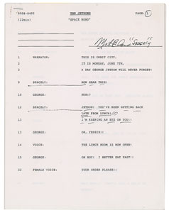 Lot #7444 Mel Blanc's Script for The Jetsons - Image 1