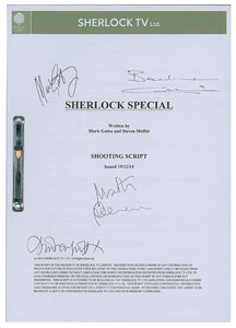 Lot #7430  Sherlock Cast-signed Script - Image 1