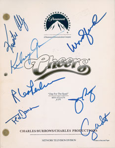 Lot #7401  Cheers Cast-signed Script - Image 2