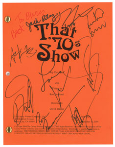Lot #7432  That '70s Show Group of (4) Cast-signed Scripts - Image 2