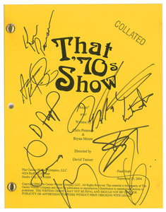 Lot #7432  That '70s Show Group of (4) Cast-signed Scripts - Image 4