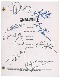 Lot #7511  Smallville Cast-signed Script