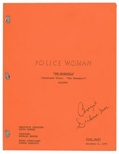 Lot #7450 Angie Dickinson's Script for Police Woman - Image 1