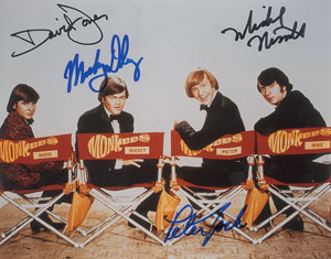 Lot #7426 The Monkees Signed Photograph and Script Signed by Micky Dolenz - Image 1