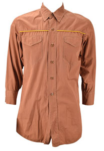 Lot #7092 John McIntire's Screen-worn Shirt from Wagon Train - Image 1