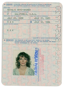 Lot #7170 Natalie Wood's 1981 Passport - Image 2