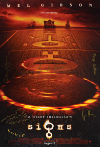 Lot #7542  Signs Signed Poster - Image 1