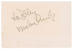 Lot #7115 Marlon Brando Signature - Image 1