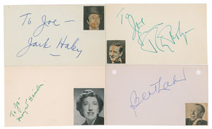 Lot #7242  Wizard of Oz Group of (4) Signatures