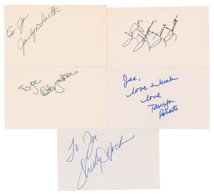 Lot #7386  Charlie's Angels Group of (5) Signatures - Image 1
