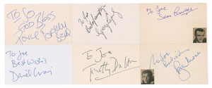 Lot #7202  James Bond Group of (6) Signatures