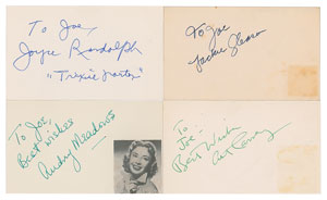 Lot #7387 The Honeymooners Group of (4) Signatures