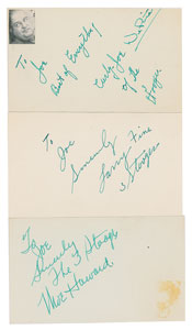 Lot #7163  Three Stooges Signatures - Image 1