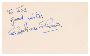 Lot #7554 Sebastian Shaw Signature
