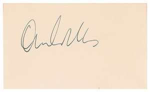 Lot #7241 Orson Welles Signature