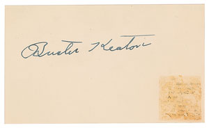 Lot #7208 Buster Keaton Signature - Image 1