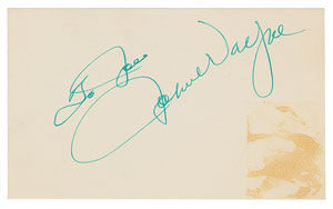 Lot #7166 John Wayne Signature