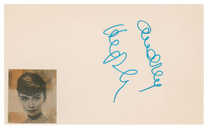 Lot #7132 Audrey Hepburn Signature