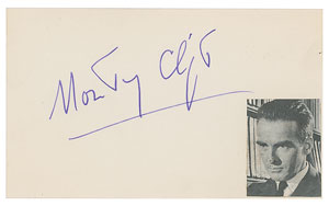 Lot #7180 Montgomery Clift Signature - Image 1