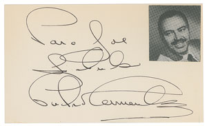 Lot #7205  James Bond: Pedro Armendariz Signature