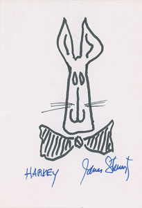 Lot #7236 James Stewart Original Sketch