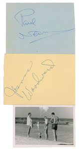 Lot #7226 Paul Newman and Joanne Woodward Signatures - Image 1