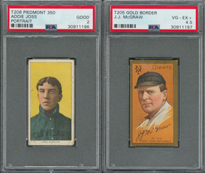 Lot #668  1909-1941 Pre-War Baseball Card Collection of (6) with TWO PSA Graded - Image 1