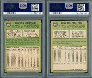 Lot #688  1967 Topps HIGH GRADE Complete Set (609) with (14) PSA Graded - Image 4