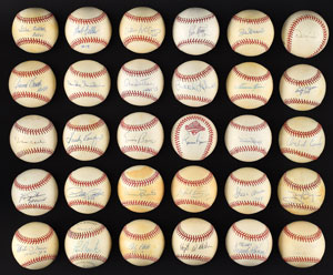 Lot #697  Baseball Hall of Famers - Image 1