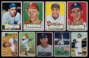 Lot #673  1950s Topps and Bowman Shoebox Collection of (350+) Cards - Image 1