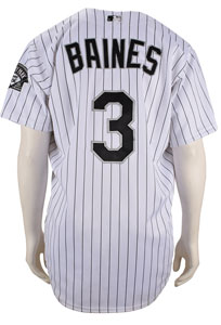 Lot #696 Harold Baines Game-Worn 2000 Chicago White Sox Jersey - Image 2
