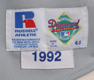 Lot #750 Bobby Bonilla Game-Worn 1992 New York Mets Jersey - Image 3