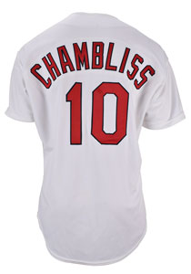 Lot #759 Chris Chambliss Game-Worn 1995 St. Louis Cardinals Jersey - Image 2
