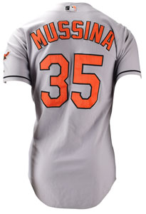 Lot #717 Mike Mussina Game-Worn 2000 Baltimore Orioles Jersey - Image 2