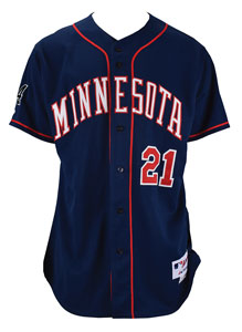 Lot #856 Ruben Sierra Game-Worn 2006 Minnesota Twins Jersey - Image 1