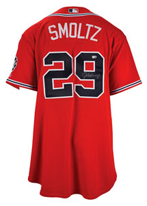 Lot #729 John Smoltz Game-Worn 2007 Atlanta Braves Jersey - Breaks Franchise Strikeout Record! - Image 2