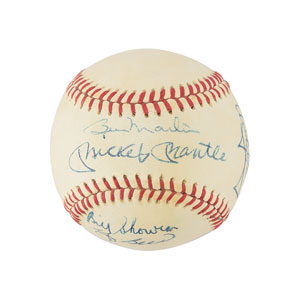 Lot #713 Mickey Mantle and Billy Martin