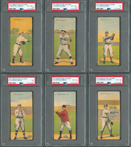 Lot #670  1911 Mecca Double Folders PSA Graded Collection (6) - Mostly HOFers - Image 1