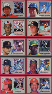 Lot #695  1983-87 Donruss Action All-Stars Autographed Partial and Near Sets (128 Cards) - Image 1