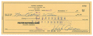 Lot #733 Hank Aaron - Image 1