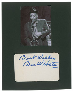 Lot #456 Ben Webster - Image 1