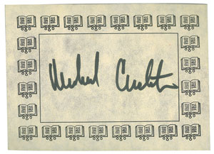 Lot #345 Michael Crichton - Image 1