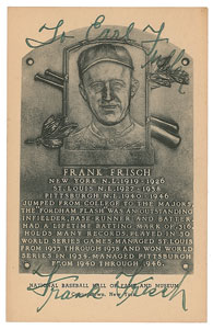 Lot #781 Frank Frisch - Image 1